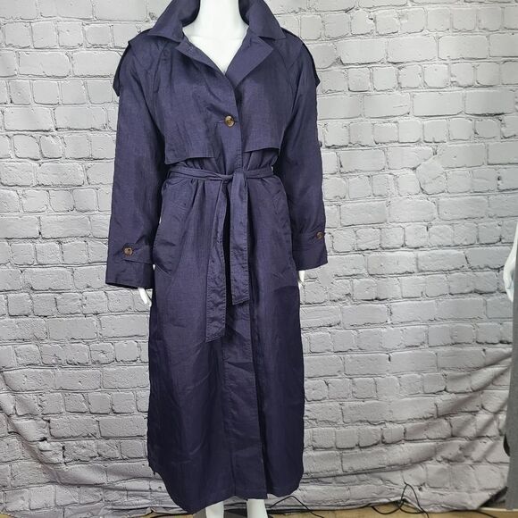 Vintage Sportswork Purple Trenchcoat with Zip Out Liner 11/12 - Picture 2 of 13